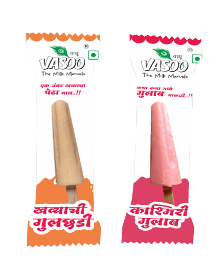 Mava / Gulkand Kulfi Pouch &mdash; printed flexible packaging by Kaysons Multicolour