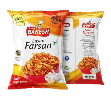 Lasun Farsan Pouch &mdash; printed flexible packaging by Kaysons Multicolour